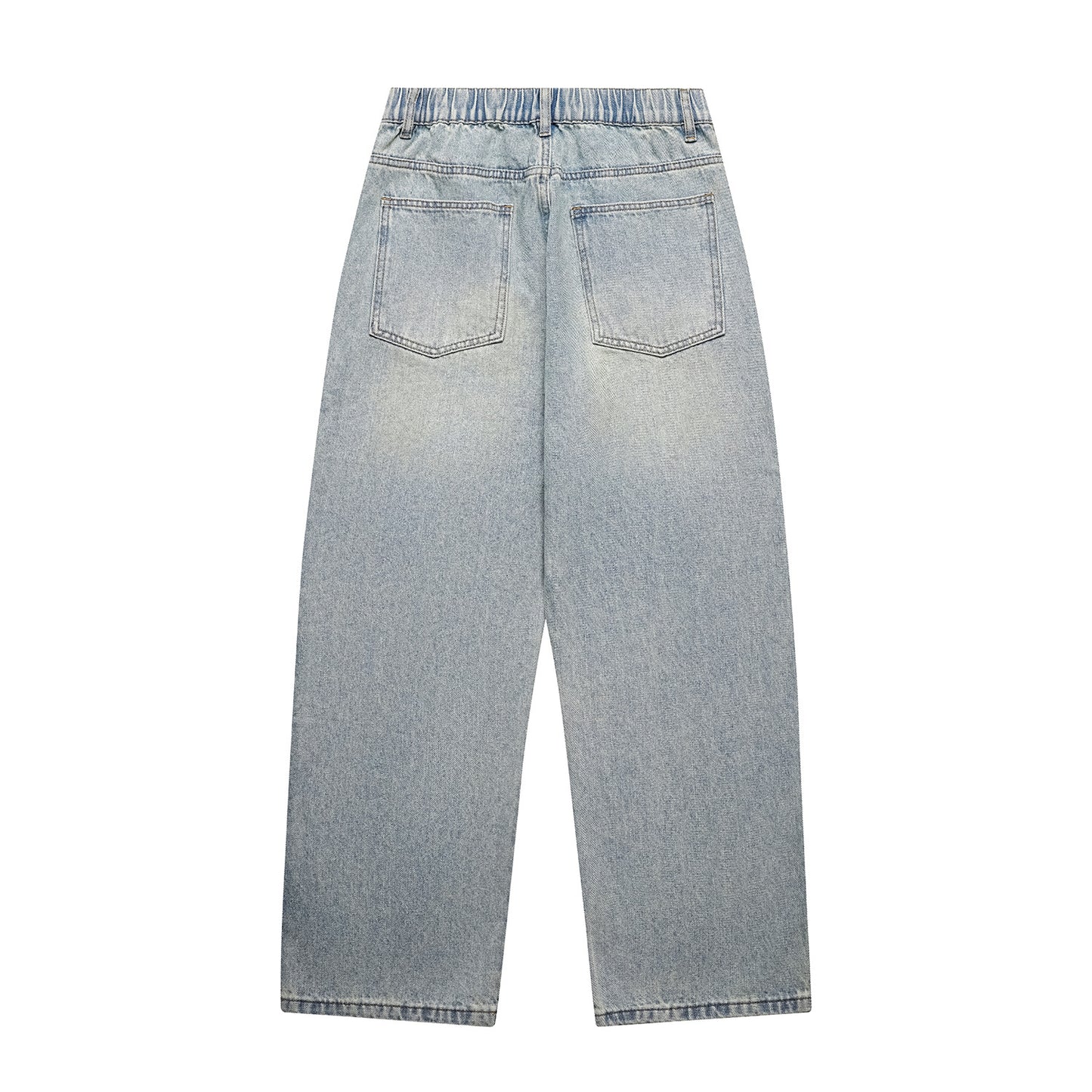 Relaxed Straight Leg Wide Leg Jeans Men  Casual Pants